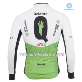 Maillot Cyclisme 2018 Dimension Data Femme Hiver Thermal Fleece N001